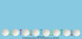 Personalised Birthday Cards -Golfball Blue