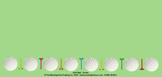 Personalised Birthday Cards - Golfball Green