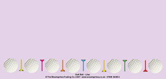 Personalised Birthday Cards - Golfball Lilac