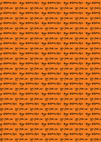 Personalized Halloween Wrapping Paper - Halloween Text