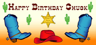 Personalised Birthday Cards - Line Dance Blue