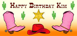 Personalised Birthday Cards - Line Dance Pink
