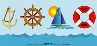 Personalised Birthday Cards -Nautical Blue