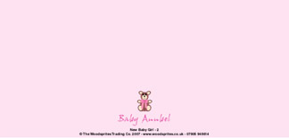 Personalised New Baby Cards - New Baby Girl 2