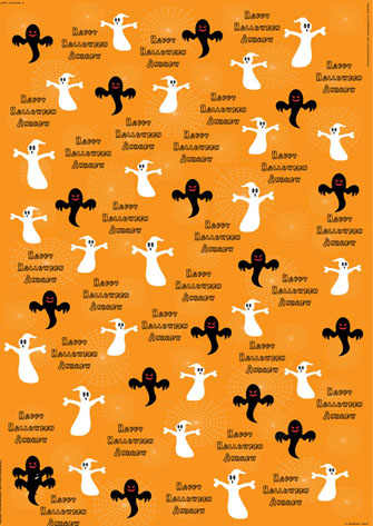 Personalized Halloween Wrapping Paper - Halloween Spooksprites