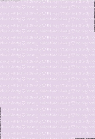 Personalised Birthday Wrapping Paper - Valentine Script Lilac