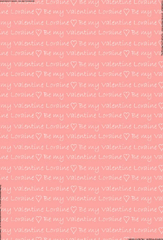 Personalised Birthday Wrapping Paper - Valentine Script Red