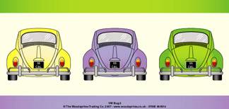 Personalised Birthday Cards - VW Bug - Custom