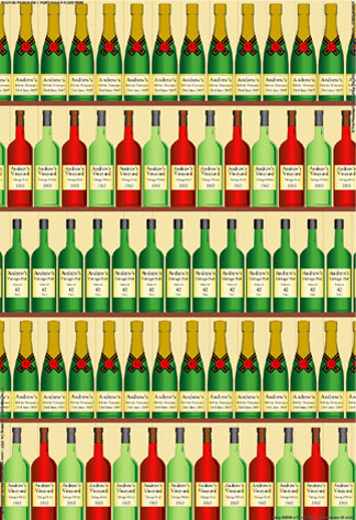Personalized Birthday Wrapping Paper - Wine Cellar