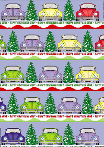 Personalised Christmas Wrapping Paper - Christmas Bug Custom